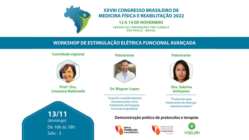 Visuri realiza taller sin precedentes en el Congreso Brasileño de Medicina Física y Rehabilitación de 2022