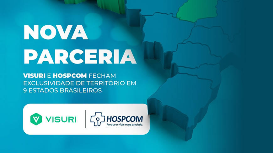 Goiás, Tocantins, Distrito Federal, Pará, Amazonas, Rondônia, Roraima, Amapá, Acre agora possuem a Hospcom como distribuidor oficial Visuri! 